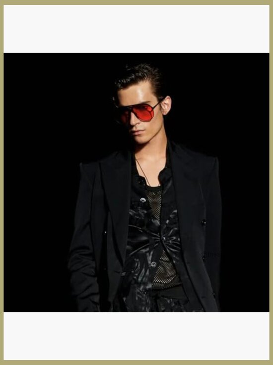 Retro Aviator Sunglasses Oversized Square Frame UV Protection main image 6